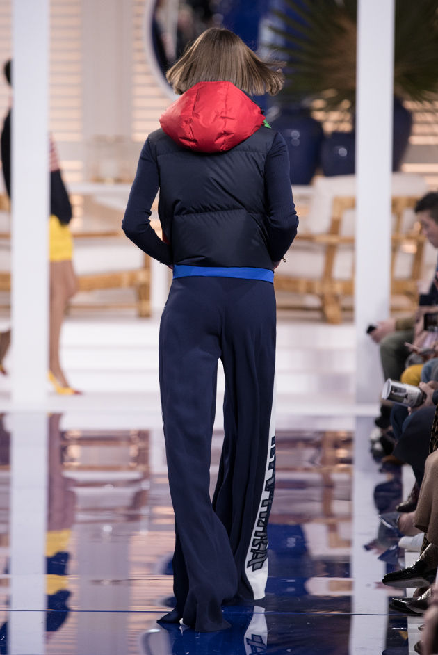 Back view of Model in Look 33 from Ralph Lauren’s Spring 2018 Fashion Show