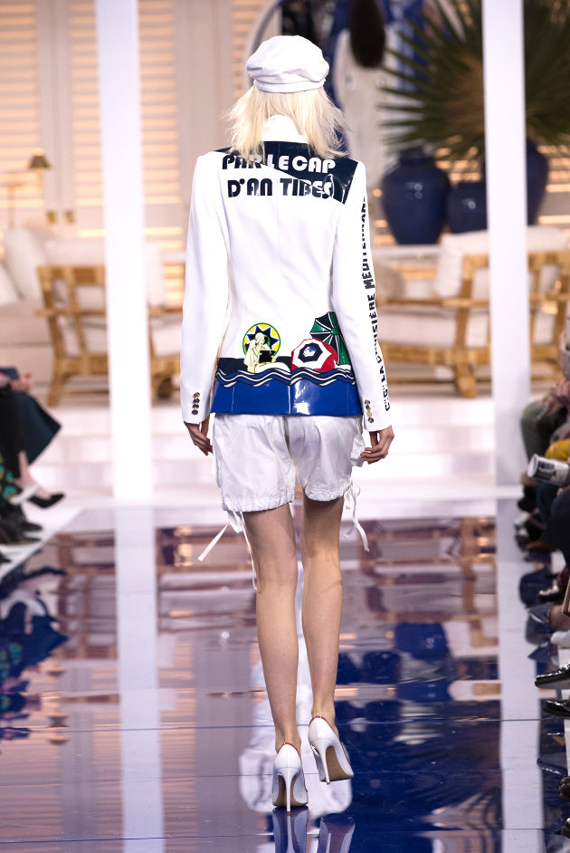 Back view of Model in Look 43 from Ralph Lauren’s Spring 2018 Fashion Show