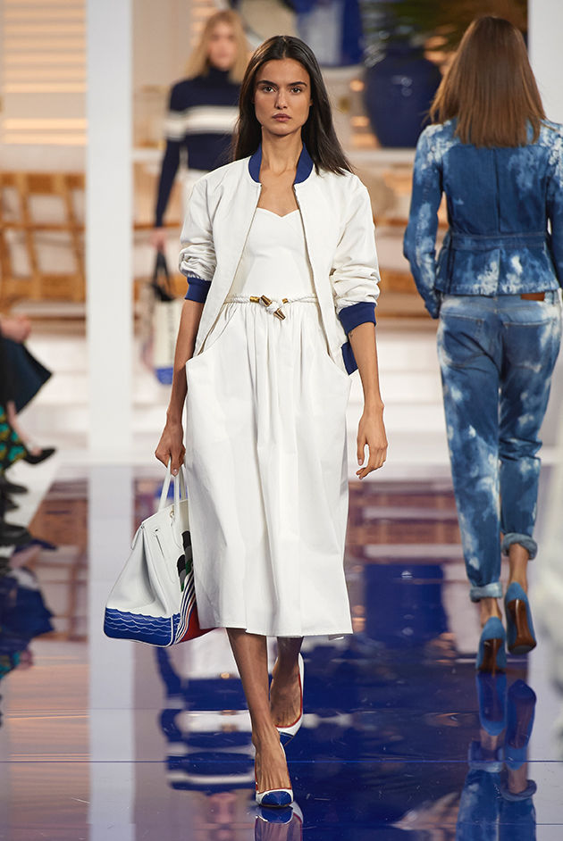 Model in Look 11 from Ralph Lauren’s Spring 2018 Fashion Show