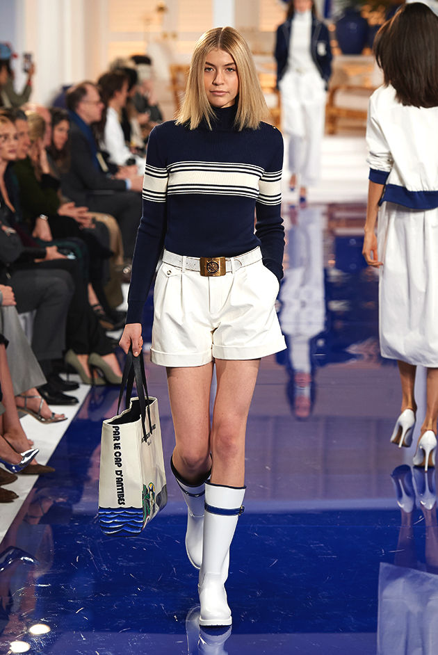 Model in Look 12 from Ralph Lauren’s Spring 2018 Fashion Show