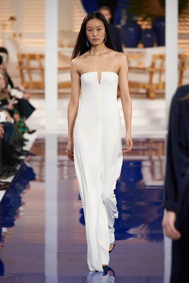 Model in Look 17 from Ralph Lauren’s Spring 2018 Fashion Show