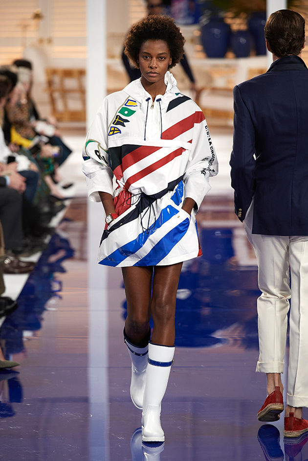 Model in Look 21 from Ralph Lauren’s Spring 2018 Fashion Show