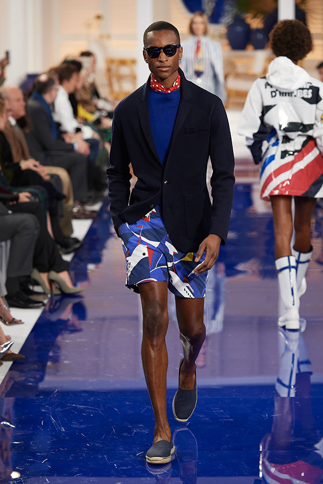 Model in Look 22 from Ralph Lauren’s Spring 2018 Fashion Show
