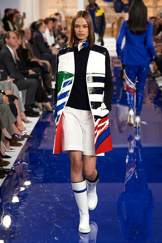 Model in Look 31 from Ralph Lauren’s Spring 2018 Fashion Show