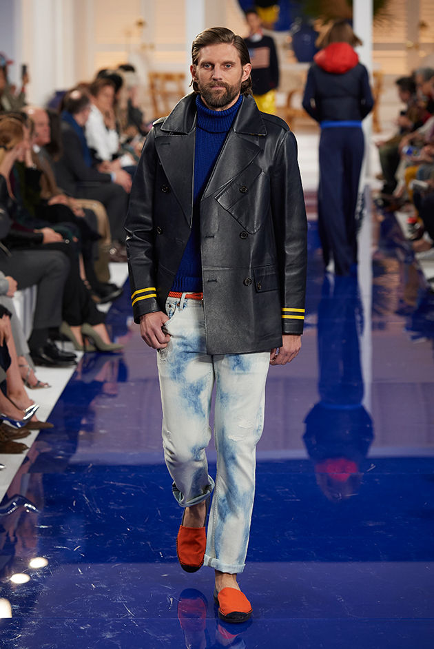 Model in Look 34 from Ralph Lauren’s Spring 2018 Fashion Show