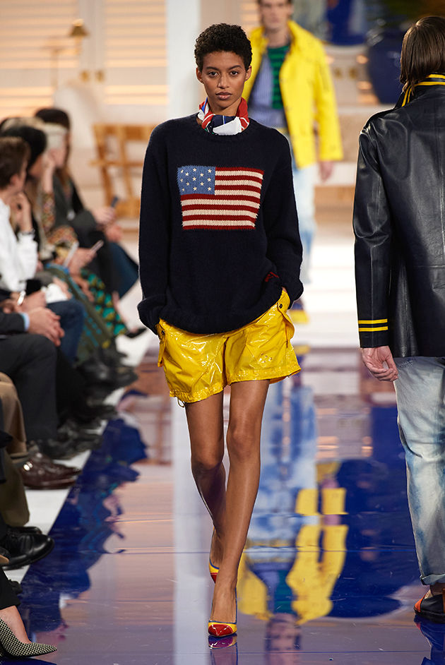 Model in Look 35 from Ralph Lauren’s Spring 2018 Fashion Show