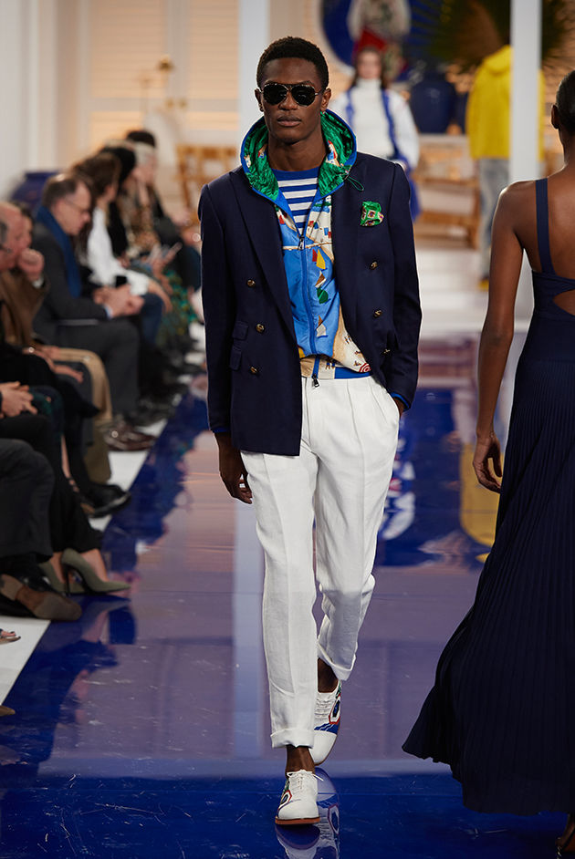 Model in Look 38 from Ralph Lauren’s Spring 2018 Fashion Show