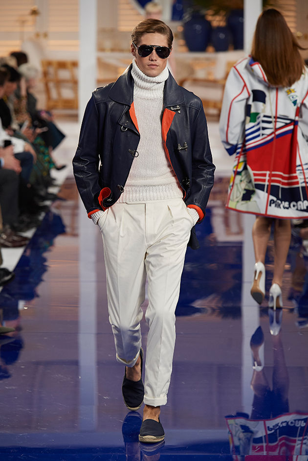 Model in Look 40 from Ralph Lauren’s Spring 2018 Fashion Show