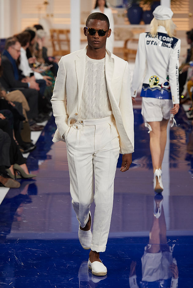 Model in Look 44 from Ralph Lauren’s Spring 2018 Fashion Show