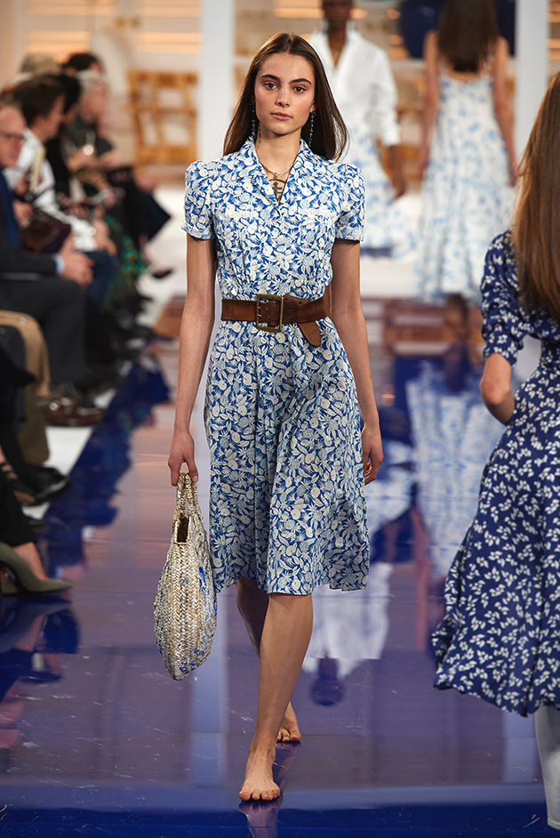Model in Look 4 from Ralph Lauren’s Spring 2018 Fashion Show