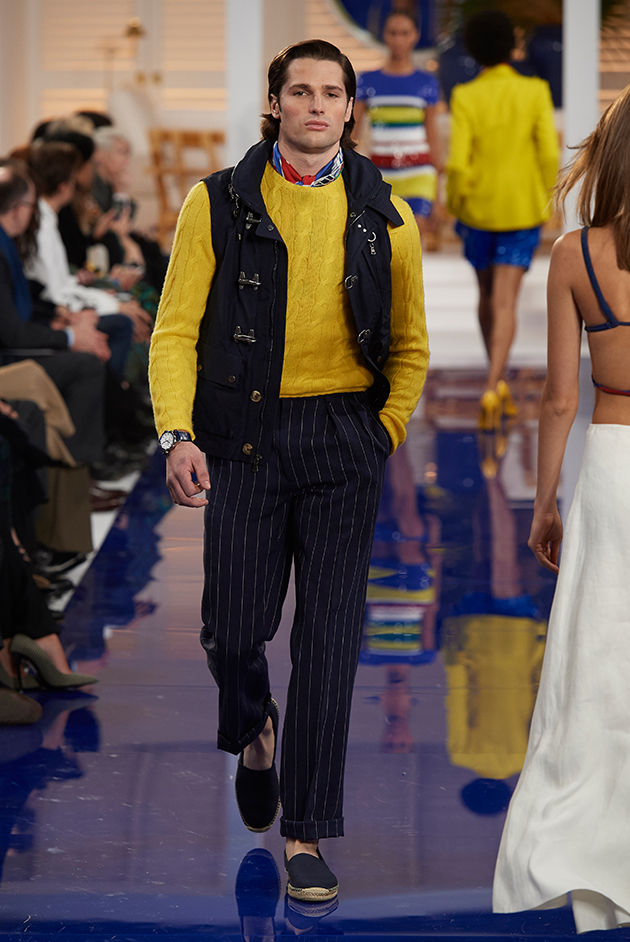 Model in Look 51 from Ralph Lauren’s Spring 2018 Fashion Show