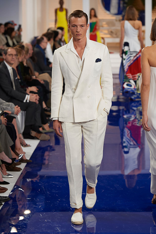 Model in Look 63 from Ralph Lauren’s Spring 2018 Fashion Show