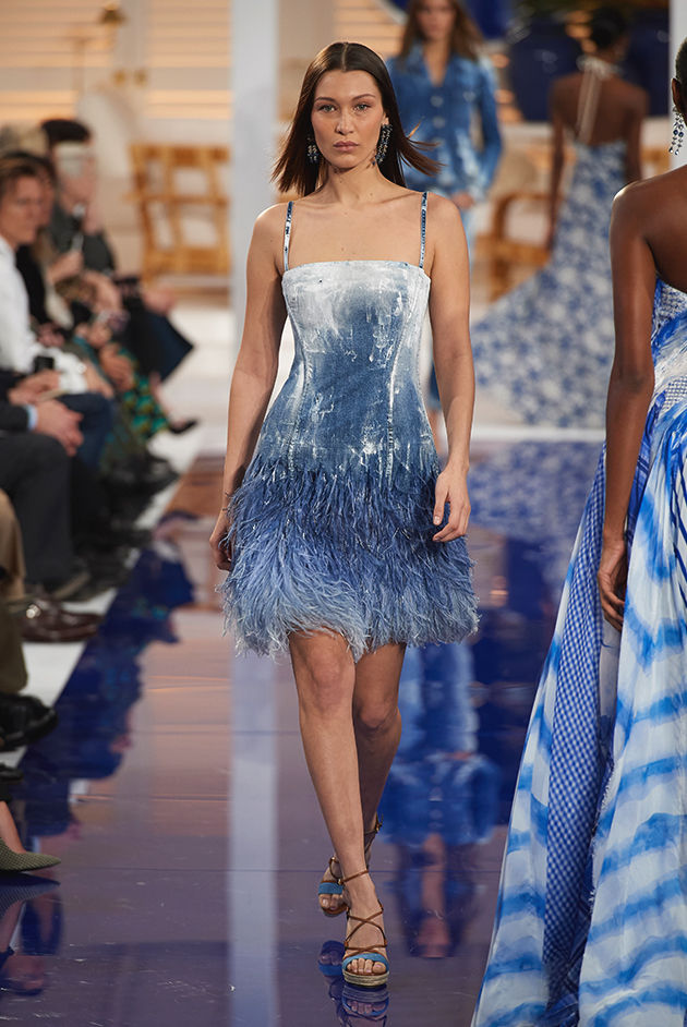 Model in Look 08 from Ralph Lauren’s Spring 2018 Fashion Show